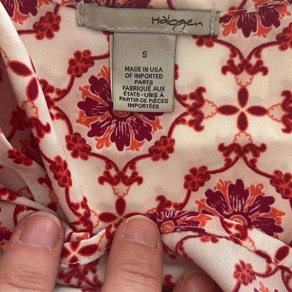 Halogen - Top - red purple patterned - S - Picture 6 of 6